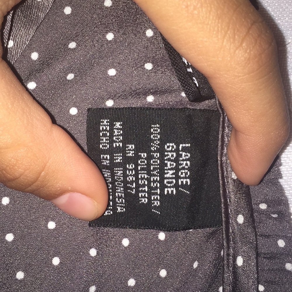 Polyester pajama Top. - Picture 2 of 3
